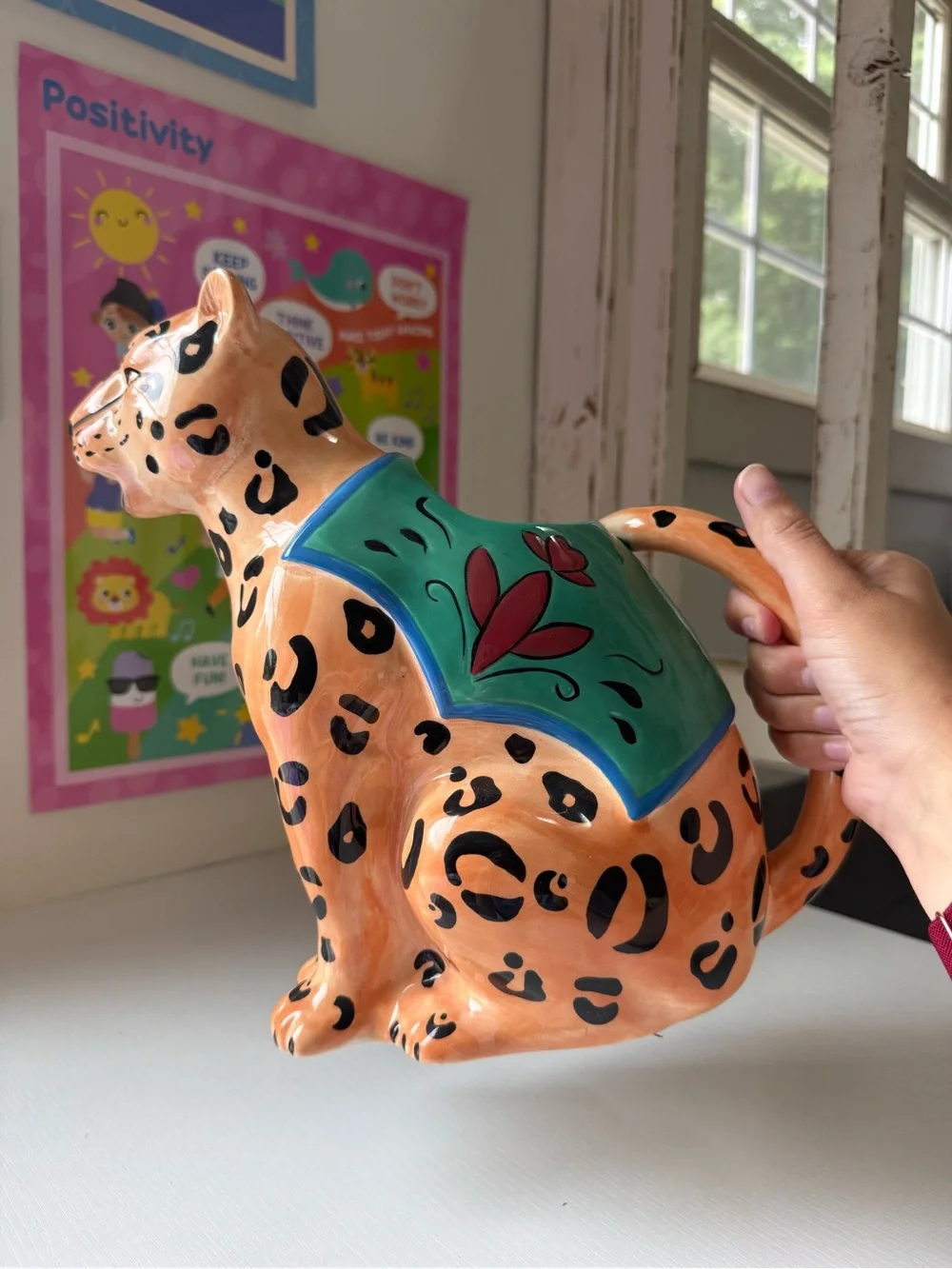 Poetic Wanderlust by Tracy Porter | Cheetah Boho Pitcher for PLANTS ONLY Pot